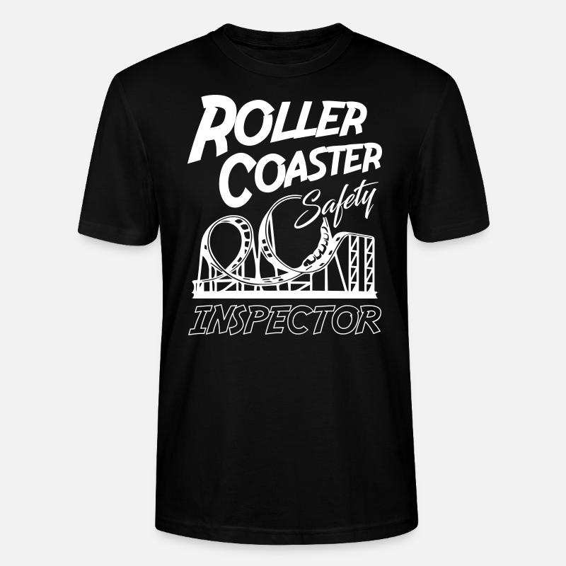 Roller Coaster Safety Inspector - Stanley/Stella CRAFTER Unisex Organic T-Shirt - black