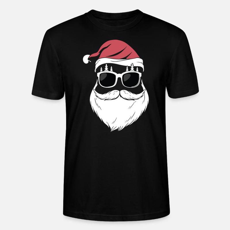 Super Cooler Weihnachtsmann - Stanley/Stella Unisex Bio-T-Shirt CRAFTER - Schwarz