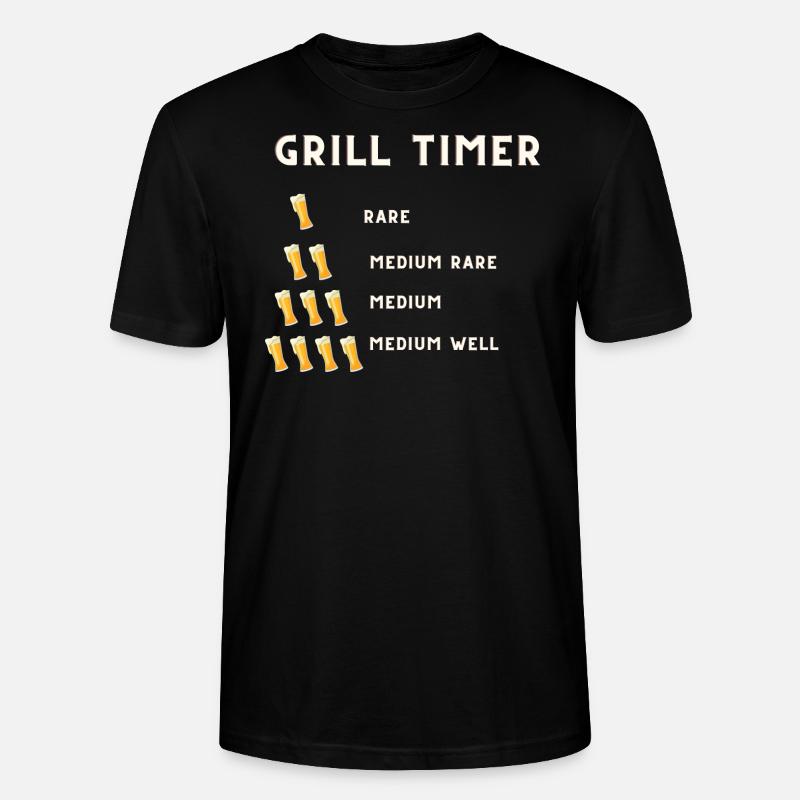 grill timer - Stanley/Stella Unisex Bio-T-Shirt CRAFTER - Schwarz
