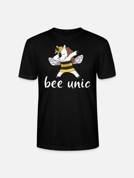 bee unic bee unicorn beekeeper beekeeper dab - Stanley/Stella CRAFTER Unisex Organic T-Shirt - black