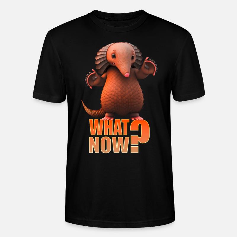 Armadillo Pangolin Et maintenant? - T-shirt bio CRAFTER Stanley Stella Unisexe - noir