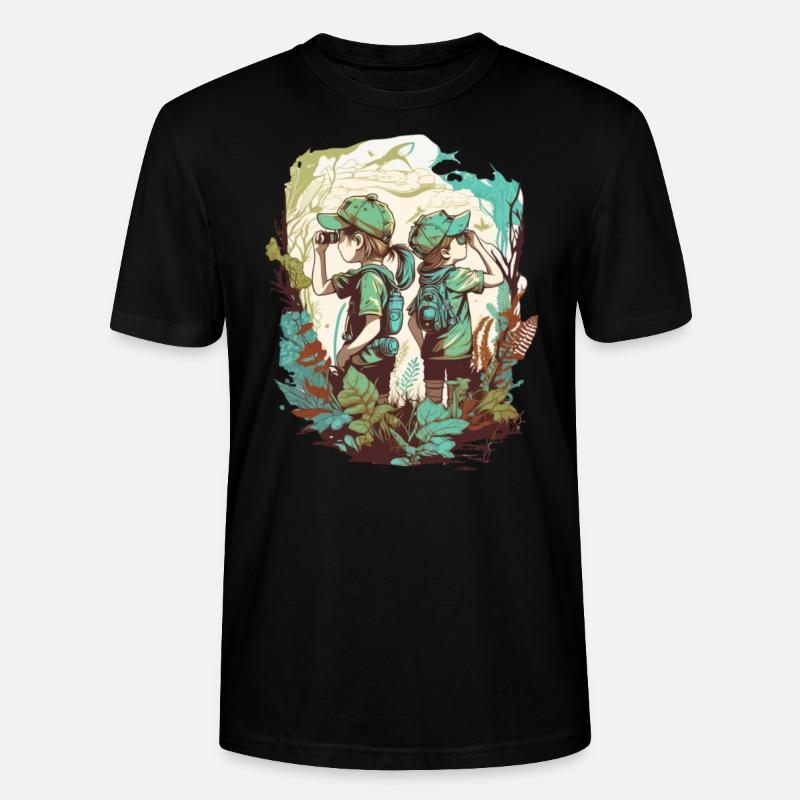 Les petits explorateurs - T-shirt bio CRAFTER Stanley Stella Unisexe - noir