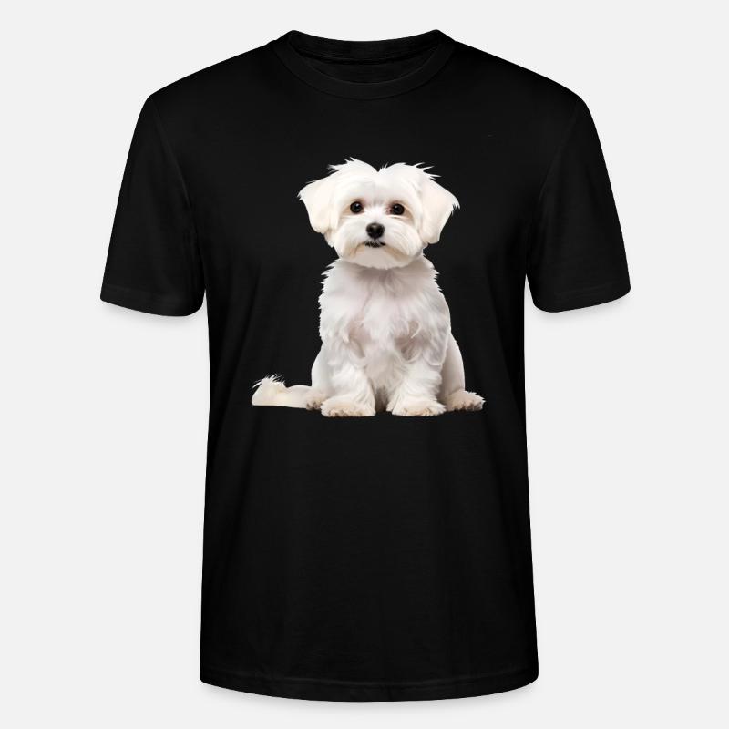 Maltese - Stanley/Stella Unisex Bio-T-Shirt CRAFTER - Schwarz