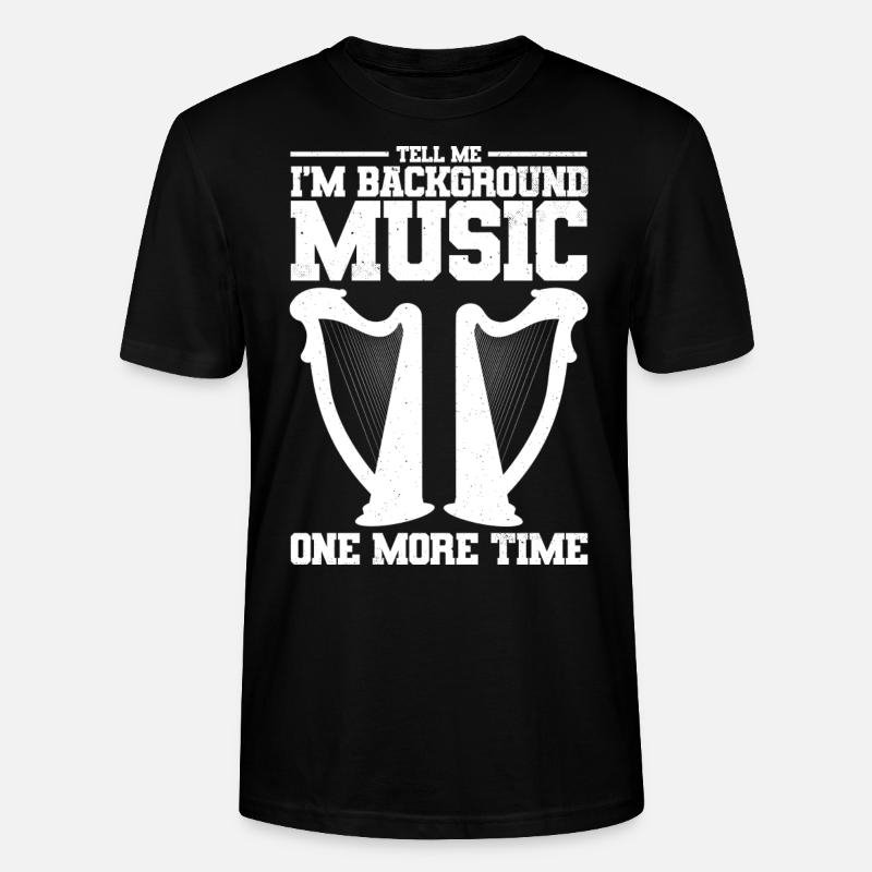 Harfe Musikinstrument - Stanley/Stella Unisex Bio-T-Shirt CRAFTER - Schwarz