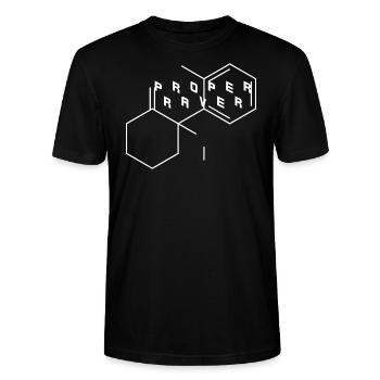 proper lines 3 - Stanley/Stella Unisex Bio-T-Shirt CRAFTER - Schwarz - Vorne - Alina (178cm) & Michal (187cm)