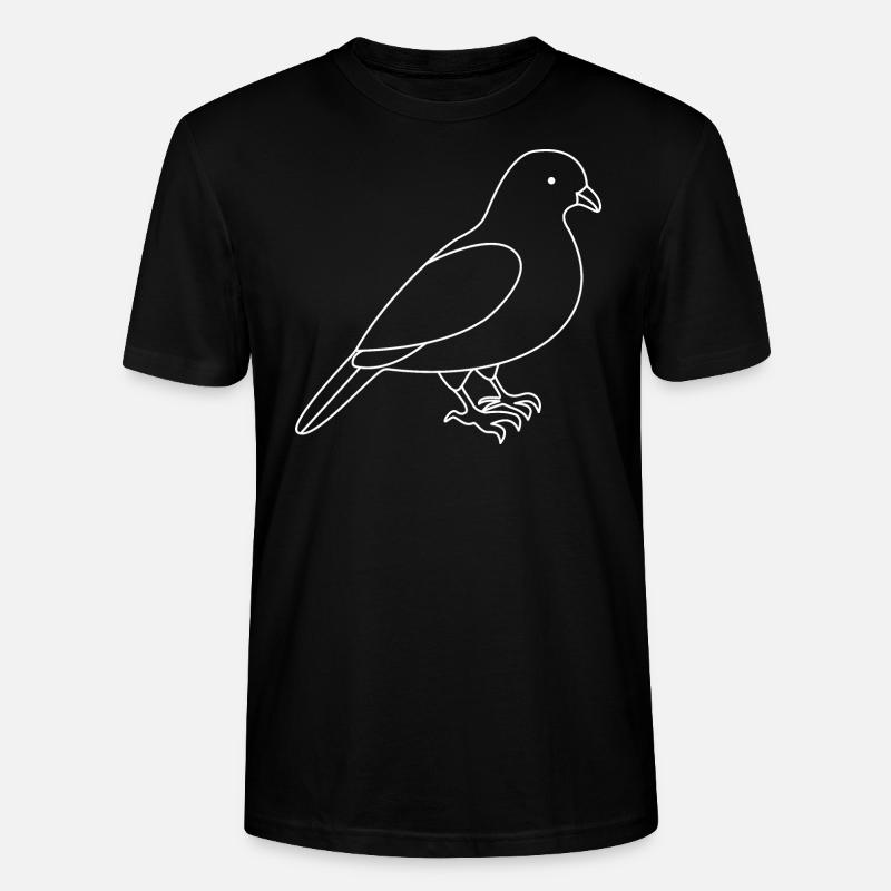 Taube - Stanley/Stella Unisex Bio-T-Shirt CRAFTER - Schwarz