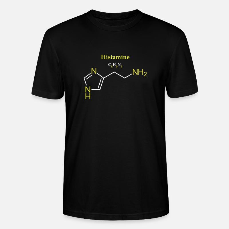 Histamine Molécule - T-shirt bio CRAFTER Stanley Stella Unisexe - noir