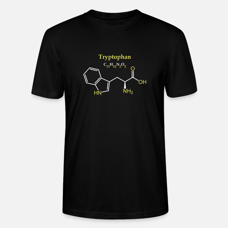 Tryptophan-Molekül - Stanley/Stella Unisex Bio-T-Shirt CRAFTER - Schwarz
