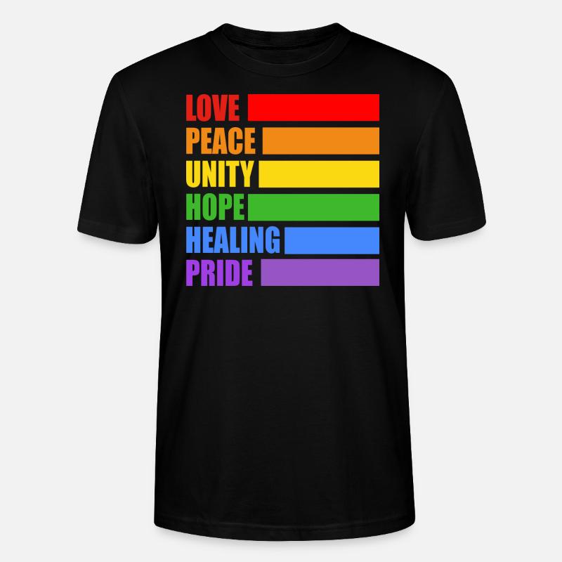 LGBTQ-Pride-Werte - Stanley/Stella Unisex Bio-T-Shirt CRAFTER - Schwarz