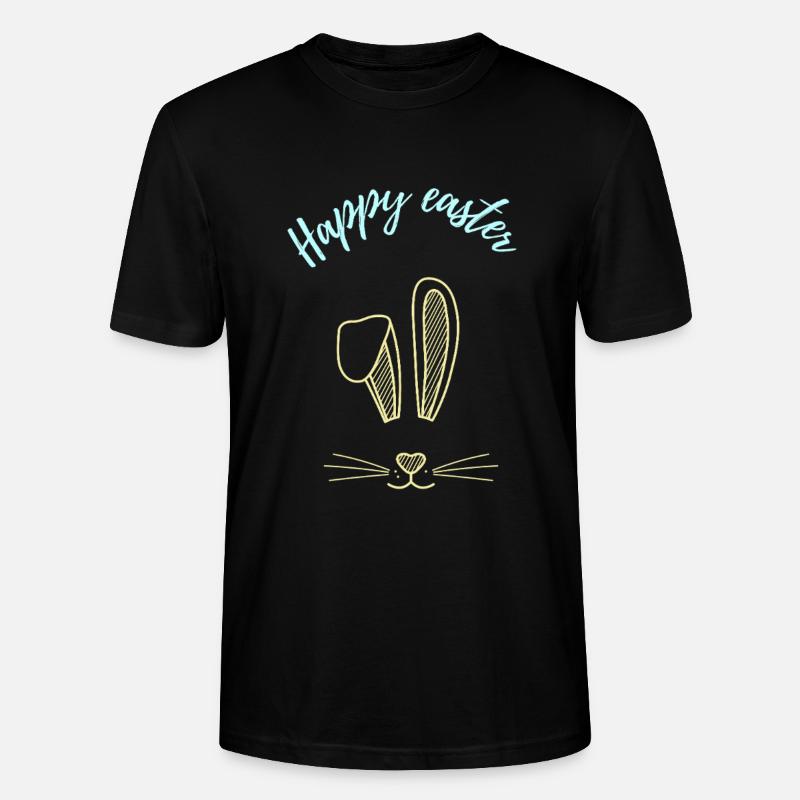 Pâques Pâques lapin dire cadeau - T-shirt bio CRAFTER Stanley Stella Unisexe - noir