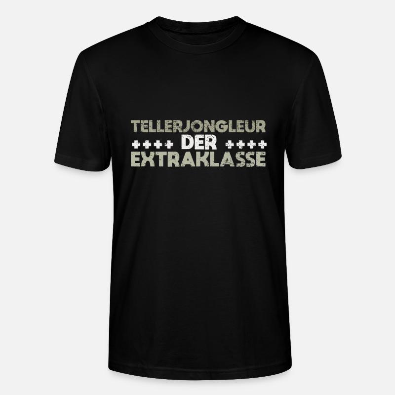 Tellerjongleur Der Extraklasse - Stanley/Stella Unisex Bio-T-Shirt CRAFTER - Schwarz