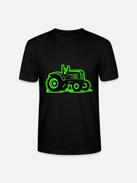 Tractor Agriculture Icon - Stanley/Stella CRAFTER Unisex Organic T-Shirt - black