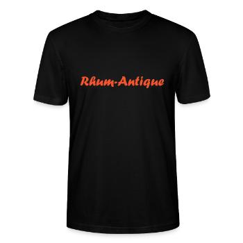 Rhum - T-shirt bio CRAFTER Stanley Stella Unisexe - noir - Devant - Alina (178cm) & Michal (187cm)