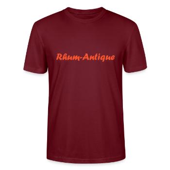 Rhum - T-shirt bio CRAFTER Stanley Stella Unisexe - bordeaux - Devant - Alina (178cm) & Michal (187cm)