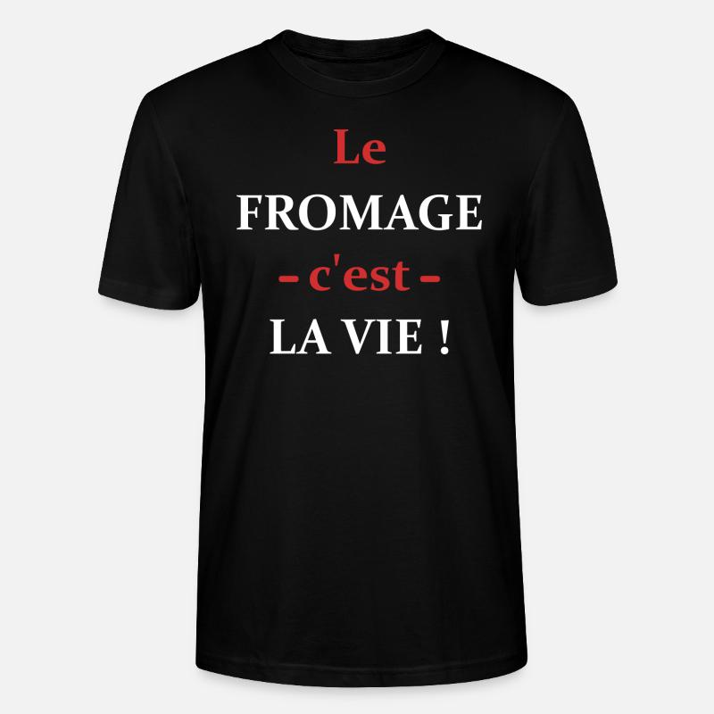 fromage - T-shirt bio CRAFTER Stanley Stella Unisexe - noir