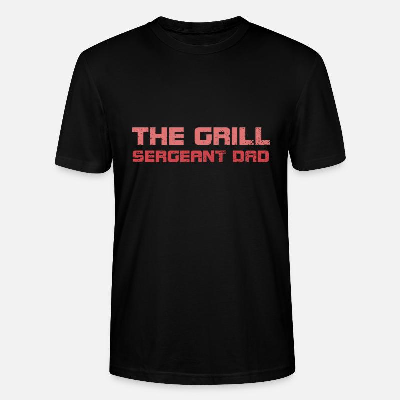 Le père sergent grill - T-shirt bio CRAFTER Stanley Stella Unisexe - noir