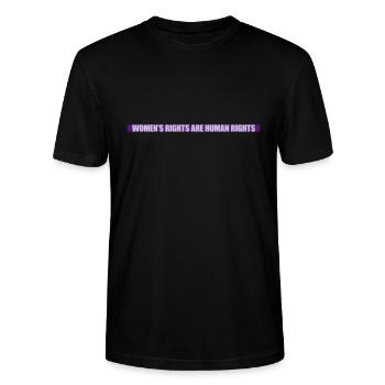 womens rights Feminist Zitat - Stanley/Stella Unisex Bio-T-Shirt CRAFTER - Schwarz - Vorne - Alina (178cm) & Michal (187cm)