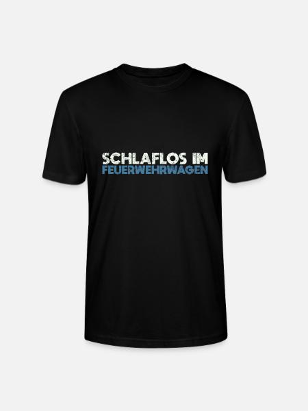 Schlaflos Im Feuerwehrwagen - Stanley/Stella Unisex Bio-T-Shirt CRAFTER - Schwarz