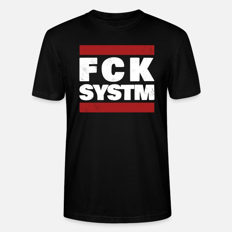 Fck System - Stanley/Stella Unisex Bio-T-Shirt CRAFTER - Schwarz