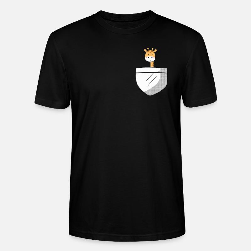 Girafe mignonne - T-shirt bio CRAFTER Stanley Stella Unisexe - noir