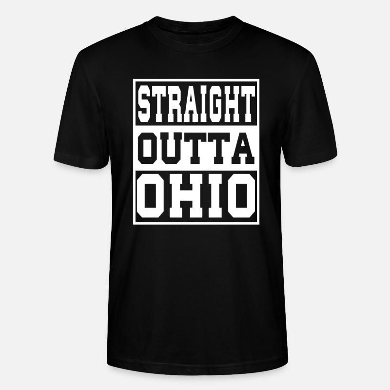 Ohio Spruch Lustig Ohio Geschenk - Stanley/Stella Unisex Bio-T-Shirt CRAFTER - Schwarz