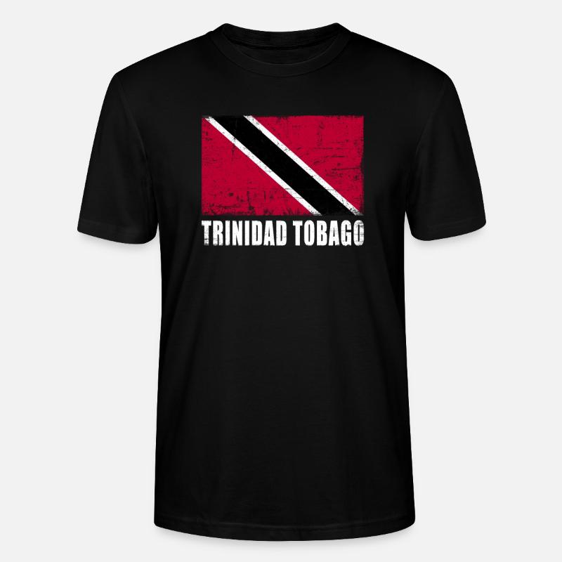 Trinidad Tobago Drapeau Trinité-et-Tobago Drapeau - T-shirt bio CRAFTER Stanley Stella Unisexe - noir
