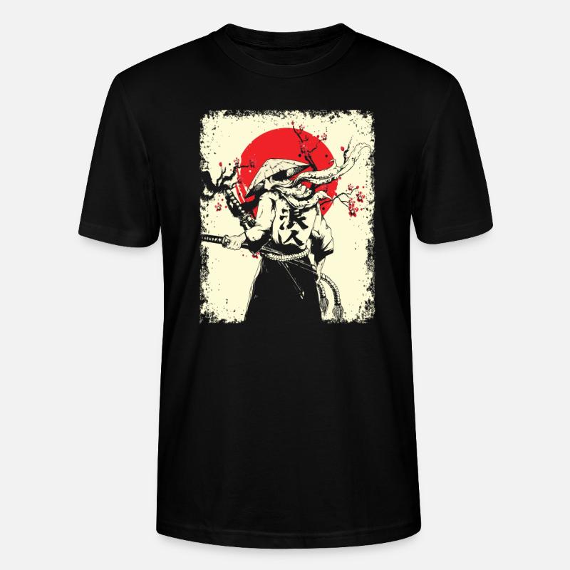 Samouraï - T-shirt bio CRAFTER Stanley Stella Unisexe - noir