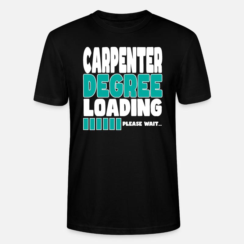 Carpenter invites training - Stanley/Stella CRAFTER Unisex Organic T-Shirt - black