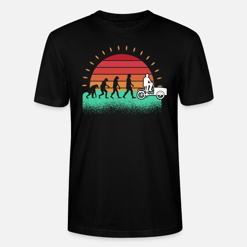 Bicyclette Cargo Vélo Cargo Vélo - T-shirt bio CRAFTER Stanley Stella Unisexe - noir