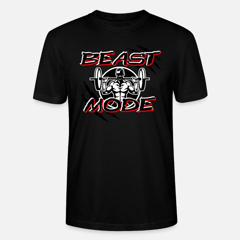 BEAST MODE // WHITE - Stanley/Stella Unisex Bio-T-Shirt CRAFTER - Schwarz