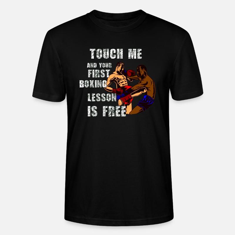 Conception de boxe / Design cool - T-shirt bio CRAFTER Stanley Stella Unisexe - noir