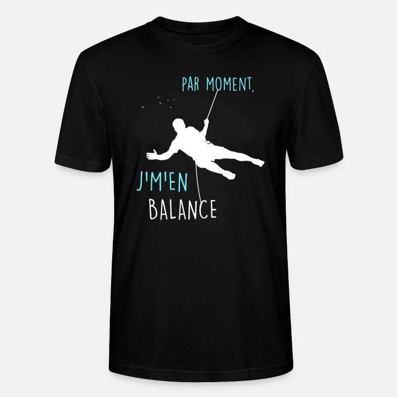 Escalade Aventure alpiniste - T-shirt bio CRAFTER Stanley Stella Unisexe - noir