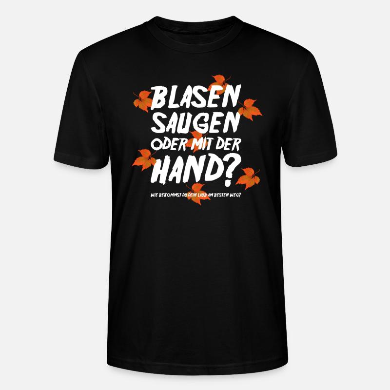 Laubbläser - Stanley/Stella Unisex Bio-T-Shirt CRAFTER - Schwarz