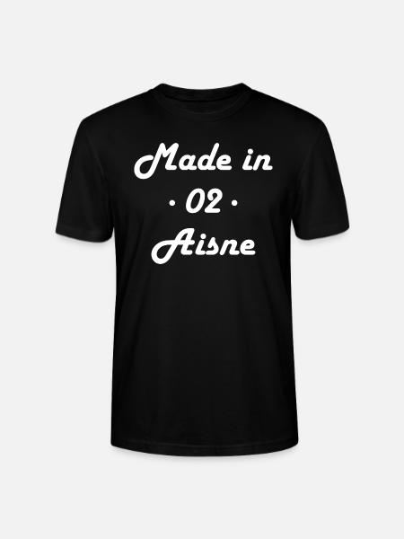 Made in aisne - T-shirt bio CRAFTER Stanley Stella Unisexe - noir