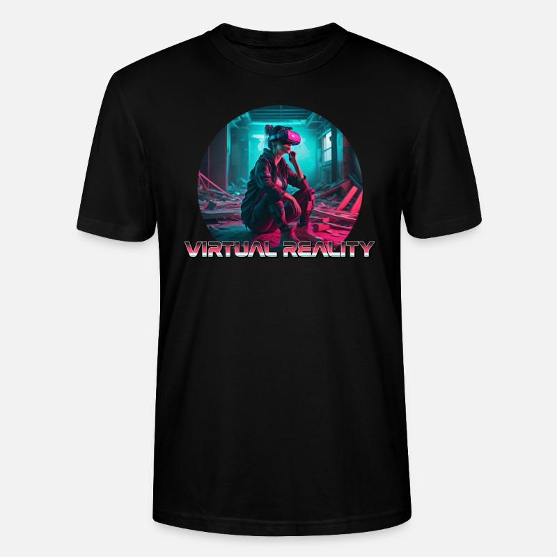 Virtueller Verzicht - Stanley/Stella Unisex Bio-T-Shirt CRAFTER - Schwarz