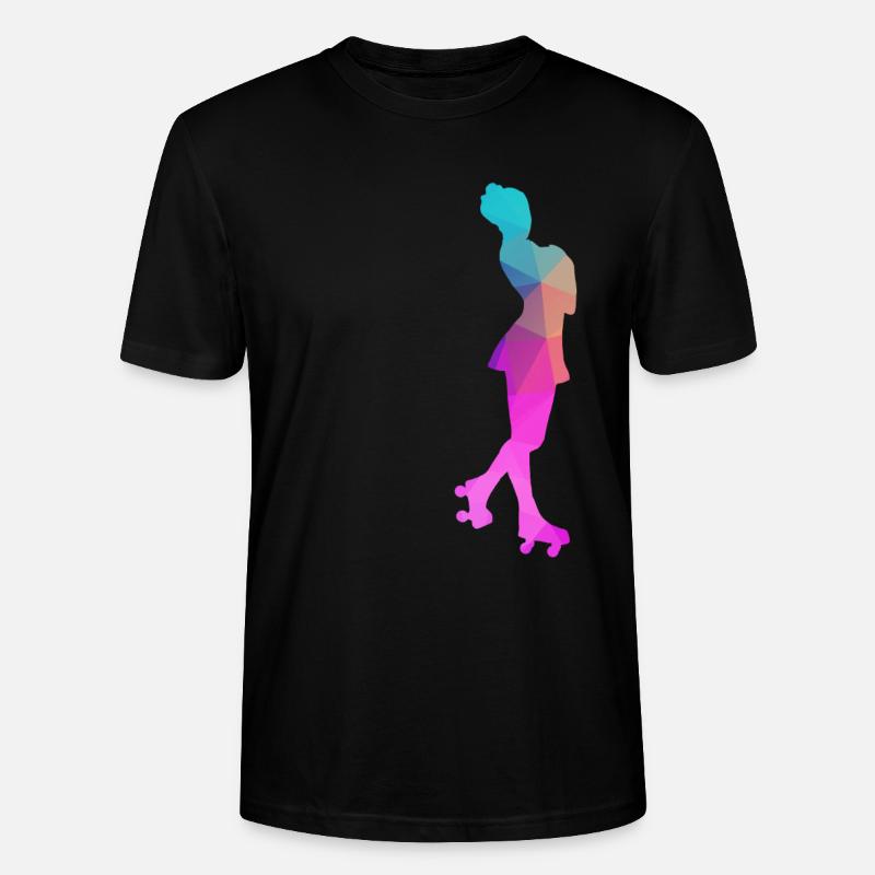 Rollkunstlauf Rollschuh Pirouette Polygon Geschenk - Stanley/Stella Unisex Bio-T-Shirt CRAFTER - Schwarz