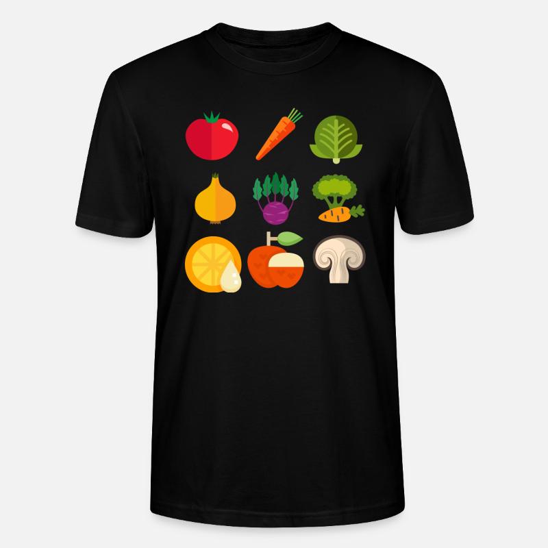 Grillgemüse - Stanley/Stella Unisex Bio-T-Shirt CRAFTER - Schwarz