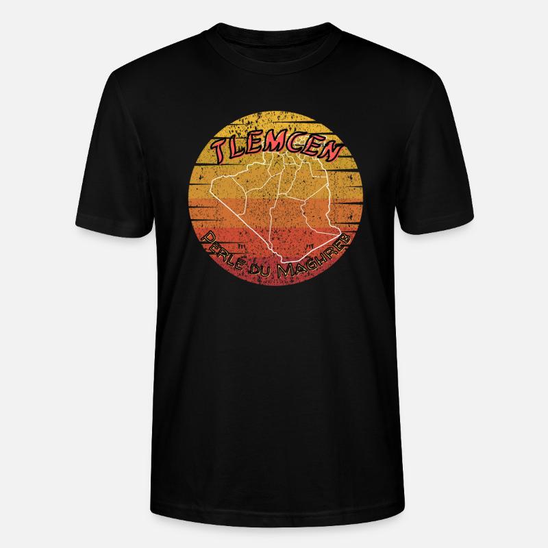 Tlemcen Perle du Maghreb - T-shirt bio CRAFTER Stanley Stella Unisexe - noir