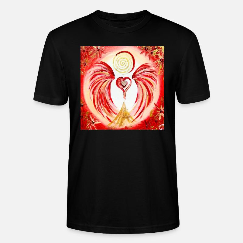 Herzengel Mutter Kind Liebe - Stanley/Stella Unisex Bio-T-Shirt CRAFTER - Schwarz