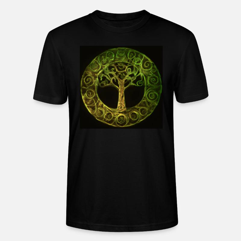 Keltischer Baum des Lebens - Stanley/Stella Unisex Bio-T-Shirt CRAFTER - Schwarz