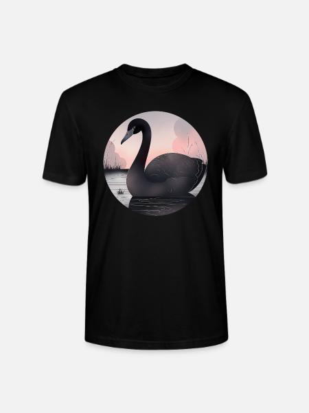 Black swan - Stanley/Stella CRAFTER Unisex Organic T-Shirt - black