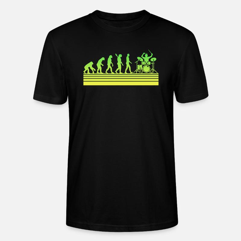 Batterie Drummer Evolution - T-shirt bio CRAFTER Stanley Stella Unisexe - noir