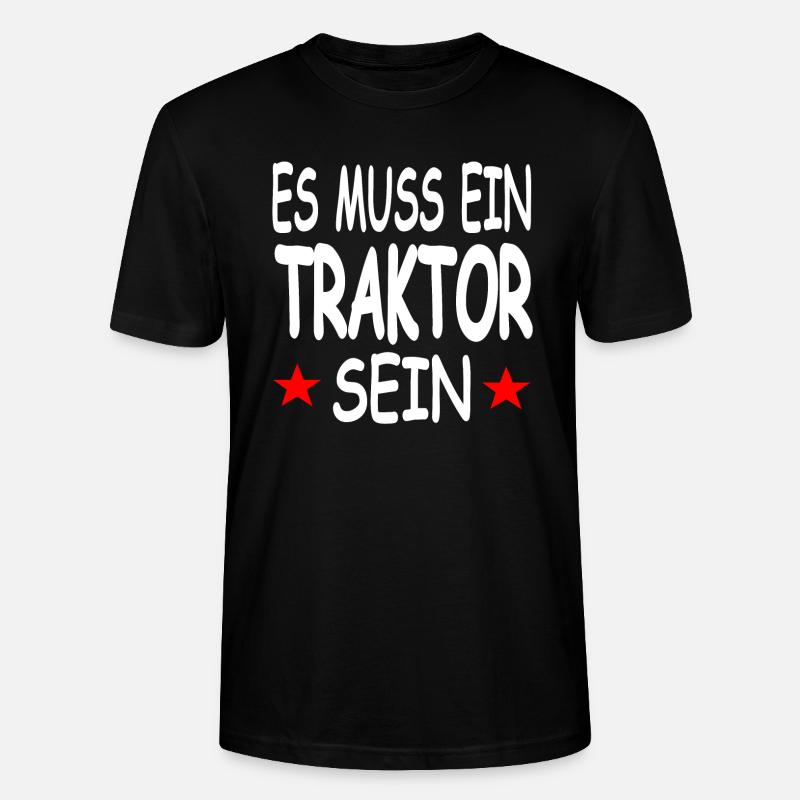 Traktor - Stanley/Stella Unisex Bio-T-Shirt CRAFTER - Schwarz