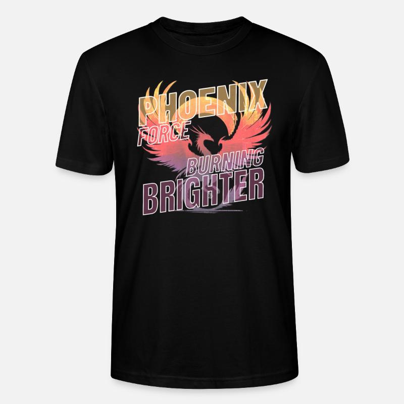 Phoenix Force erstrahlt heller - Stanley/Stella Unisex Bio-T-Shirt CRAFTER - Schwarz