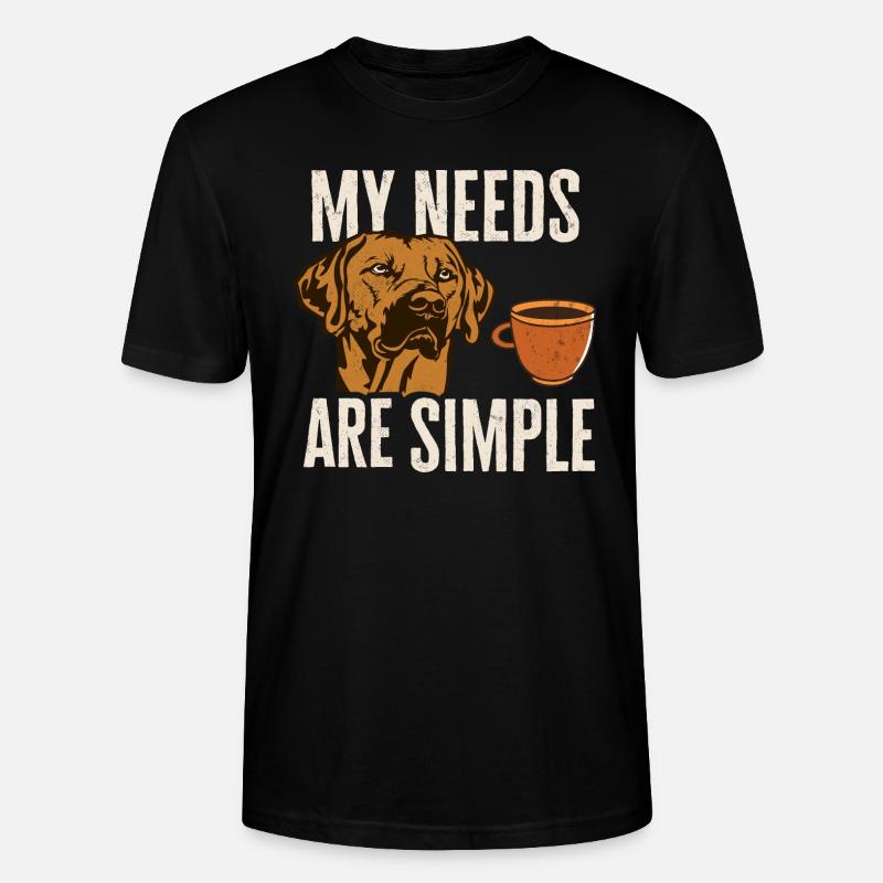 Rhodesian Ridgeback Hund - Stanley/Stella Unisex Bio-T-Shirt CRAFTER - Schwarz