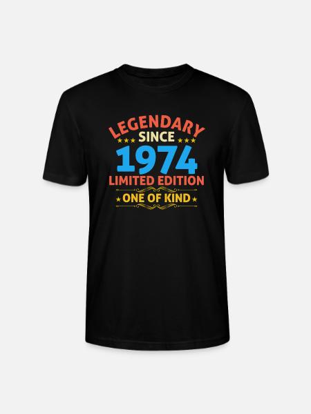 Legendary since 1974 Limited Edition - Stanley/Stella CRAFTER Unisex Organic T-Shirt - black