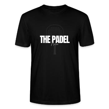 The Padel Nation - Stanley/Stella CRAFTER Unisex Organic T-Shirt - black - Front - Alina (178cm) & Michal (187cm)
