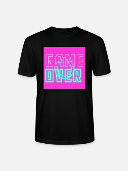 Game Over - Stanley/Stella Unisex Bio-T-Shirt CRAFTER - Schwarz
