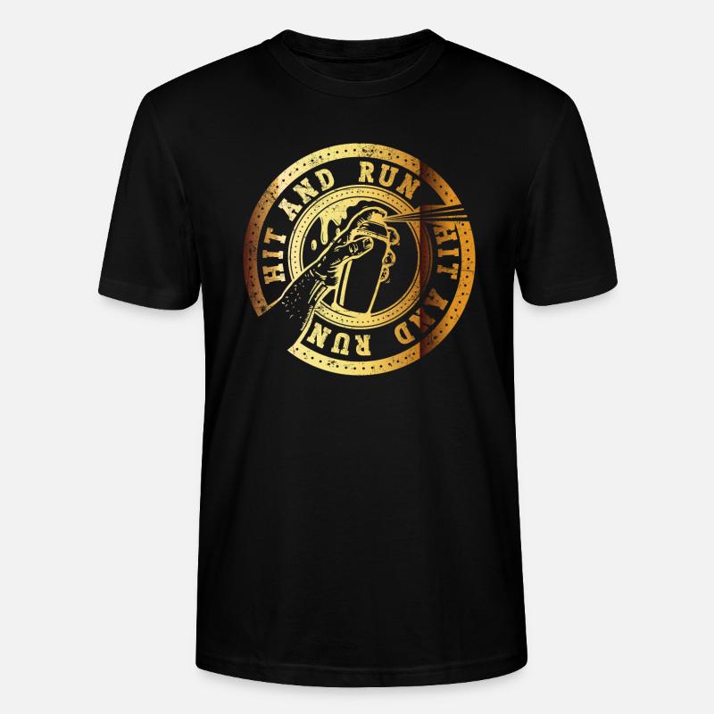 Graffiti Délit de fuite - T-shirt bio CRAFTER Stanley Stella Unisexe - noir