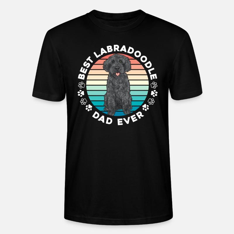 Labradoodle Hund - Stanley/Stella Unisex Bio-T-Shirt CRAFTER - Schwarz